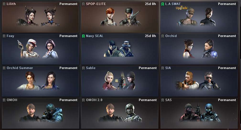 Venda de conta de jogo CrossFire